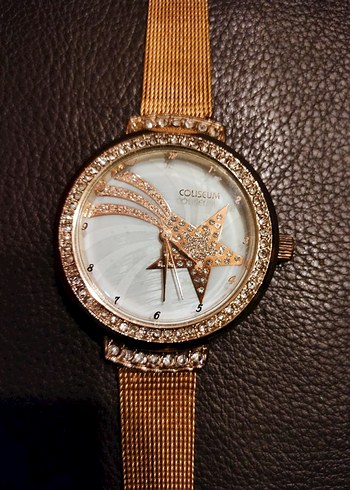 Coliseum marka Altın Kadın Kol Saati, Tokalı - Görsel 2