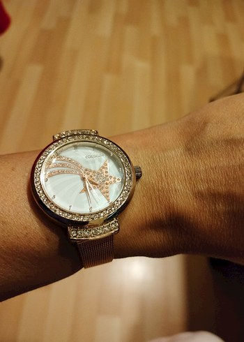 Coliseum marka Altın Kadın Kol Saati, Tokalı - Görsel 5