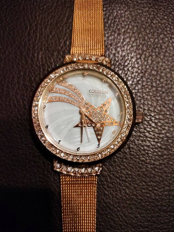 Coliseum marka Altın Kadın Kol Saati, Tokalı - Görsel 2