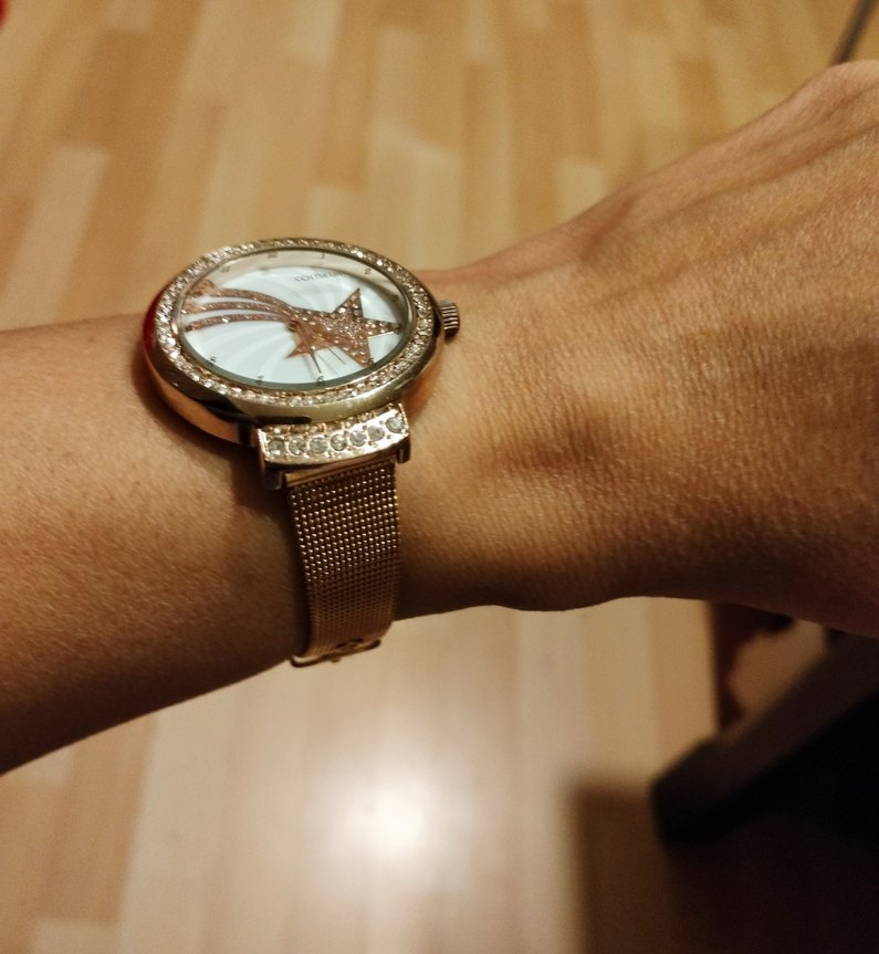 Coliseum marka Altın Kadın Kol Saati, Tokalı - Görsel 4