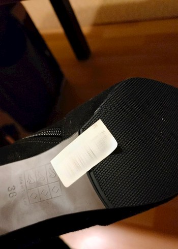 Siyah Süet  Diz Üstü İnce Topuklu Bot - Görsel 7