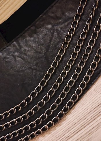 zincir detaylı kalın kemer - Görsel 2