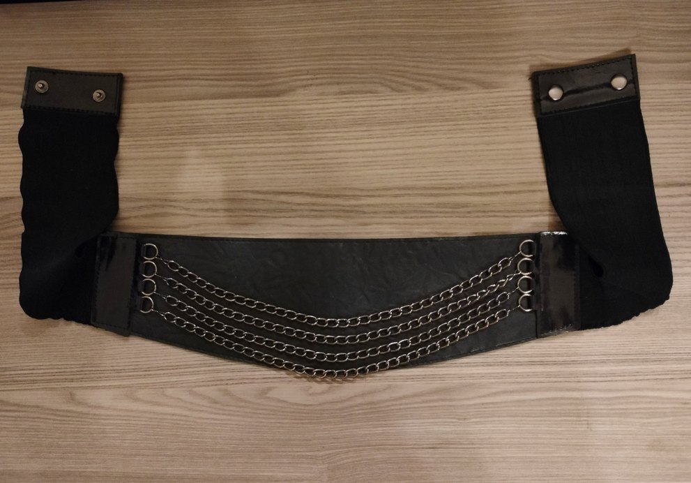 zincir detaylı kalın kemer - Görsel 4
