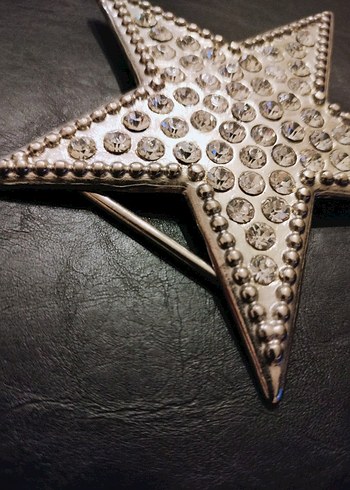 Parlak Taşlı Yıldız şeklinde kemer tokası - Görsel 2