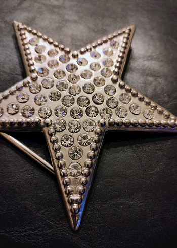 Parlak Taşlı Yıldız şeklinde kemer tokası - Görsel 3