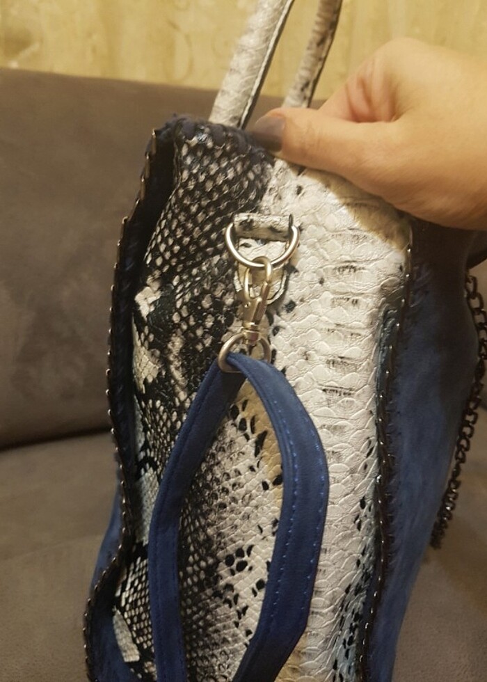 STELLA MCCARTNEY MAVİ ÇANTA... - Görsel 3