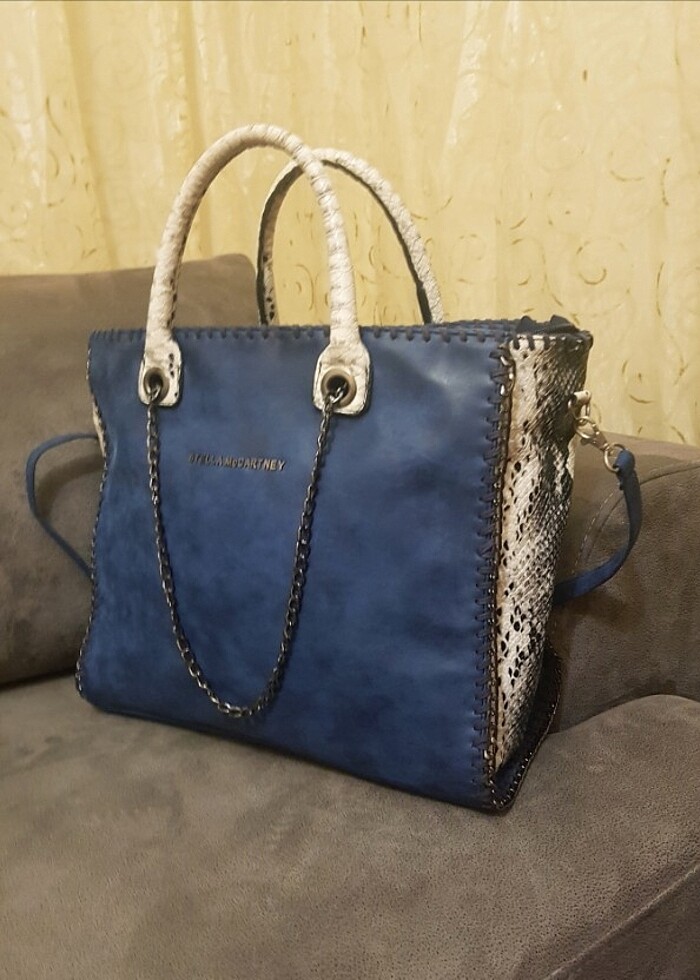 STELLA MCCARTNEY MAVİ ÇANTA... - Görsel 4