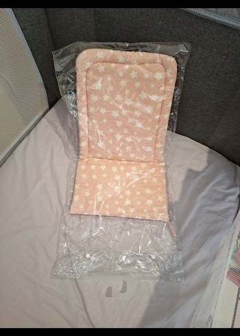 Pembe Yıldız Desenli Mama Sandalyesi Minderi - Görsel 5