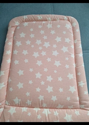 Pembe Yıldız Desenli Mama Sandalyesi Minderi - Görsel 4