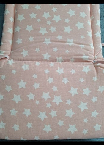 Pembe Yıldız Desenli Mama Sandalyesi Minderi - Görsel 3