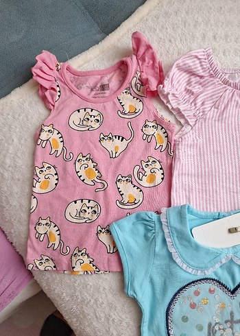 Kiz Bebek Cesitli Tshirtler - Görsel 3
