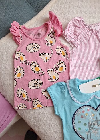 Kiz Bebek Cesitli Tshirtler - Görsel 2