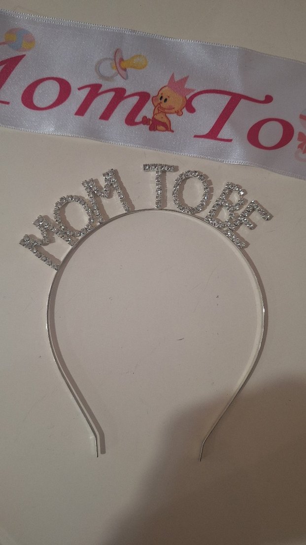 Mom To Be Kuşak ve Taç Seti - Görsel 2