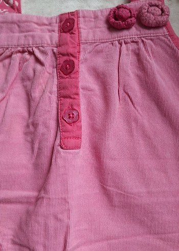 Kız bebek Pembe Kadife Elbise - Görsel 2