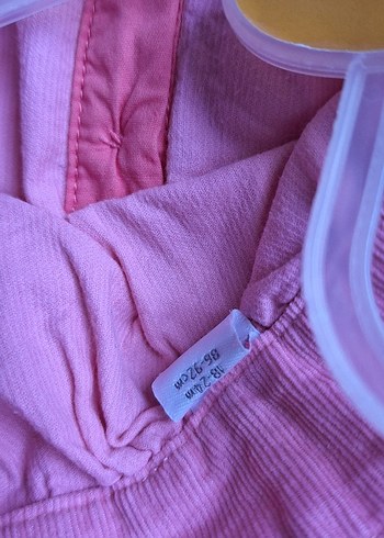 Kız bebek Pembe Kadife Elbise - Görsel 5