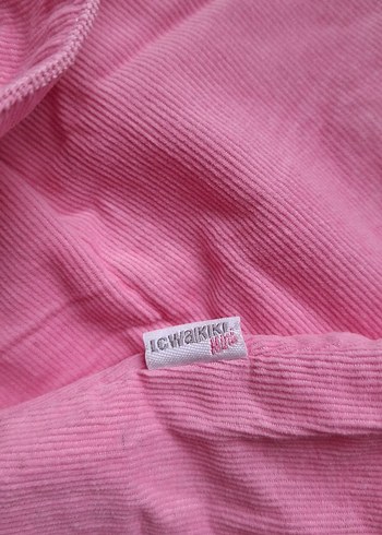 Kız bebek Pembe Kadife Elbise - Görsel 6