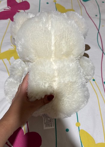 Beden Renk Beyaz Yumuşak Peluş Ayıcık