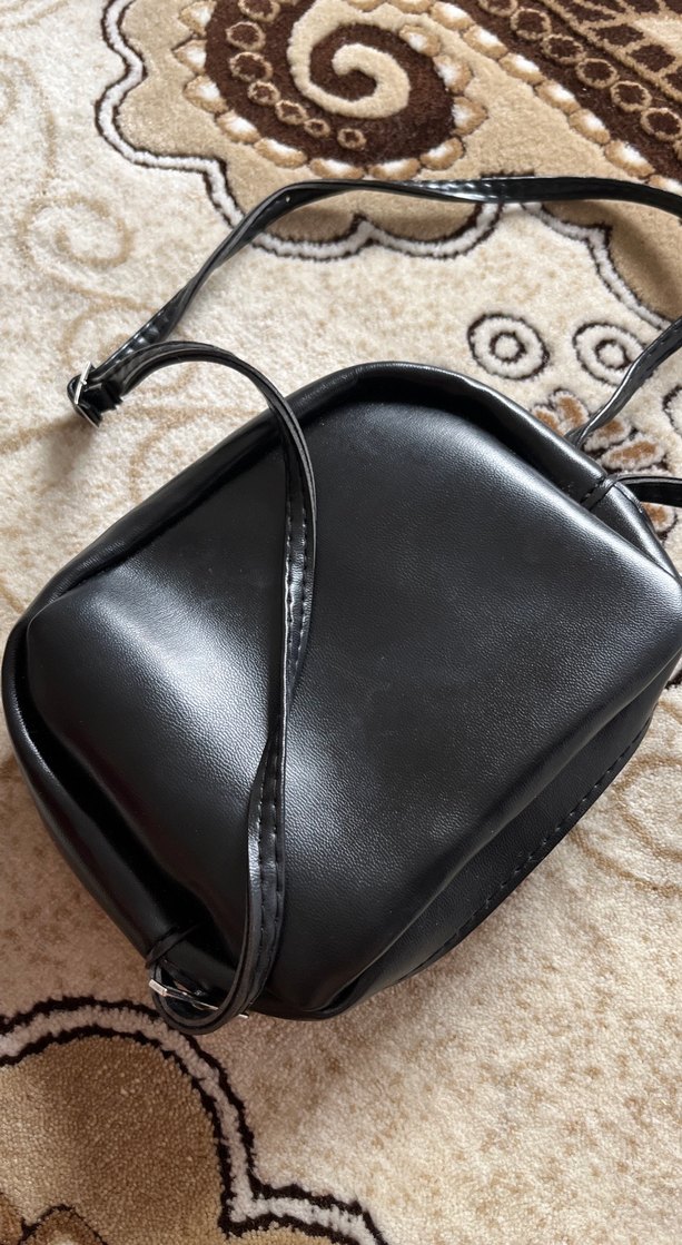 Klasik Siyah Deri Kadın Çanta - Görsel 3