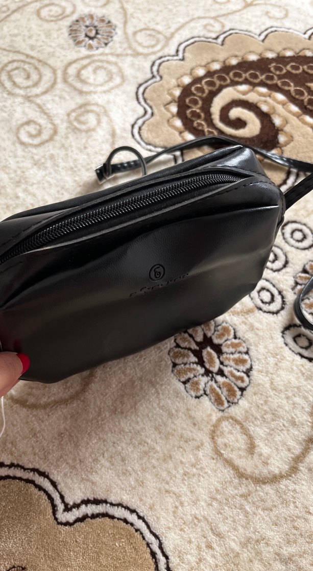 Klasik Siyah Deri Kadın Çanta - Görsel 2