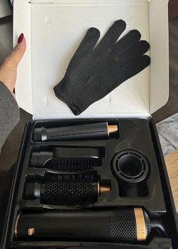 Dyson muadili Siyah Saç Kurutma Makinesi ve Aparatları - Görsel 5