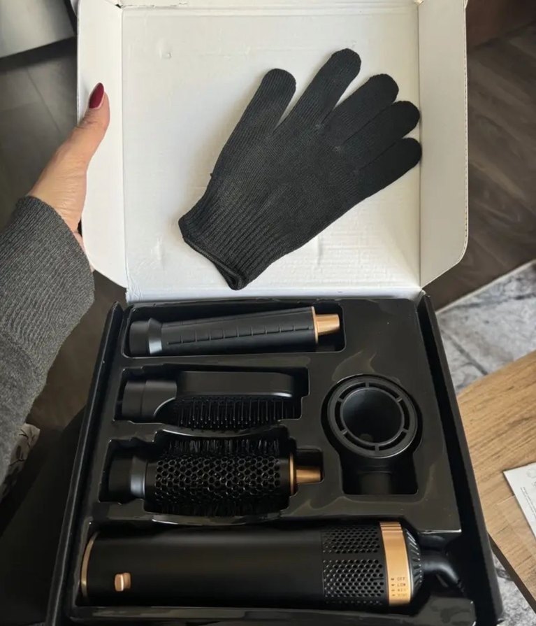 Dyson muadili Siyah Saç Kurutma Makinesi ve Aparatları - Görsel 5