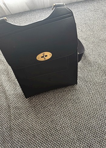 Gri Deri Kemerli Kadın Çanta - Görsel 4