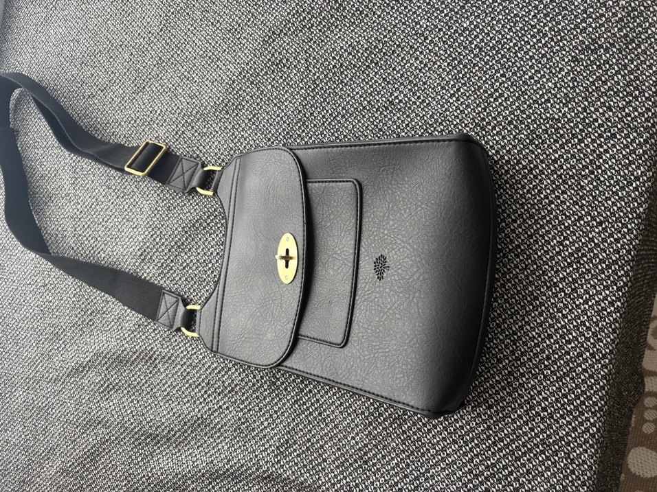 Gri Deri Kemerli Kadın Çanta - Görsel 2