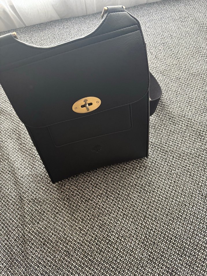 Gri Deri Kemerli Kadın Çanta - Görsel 4