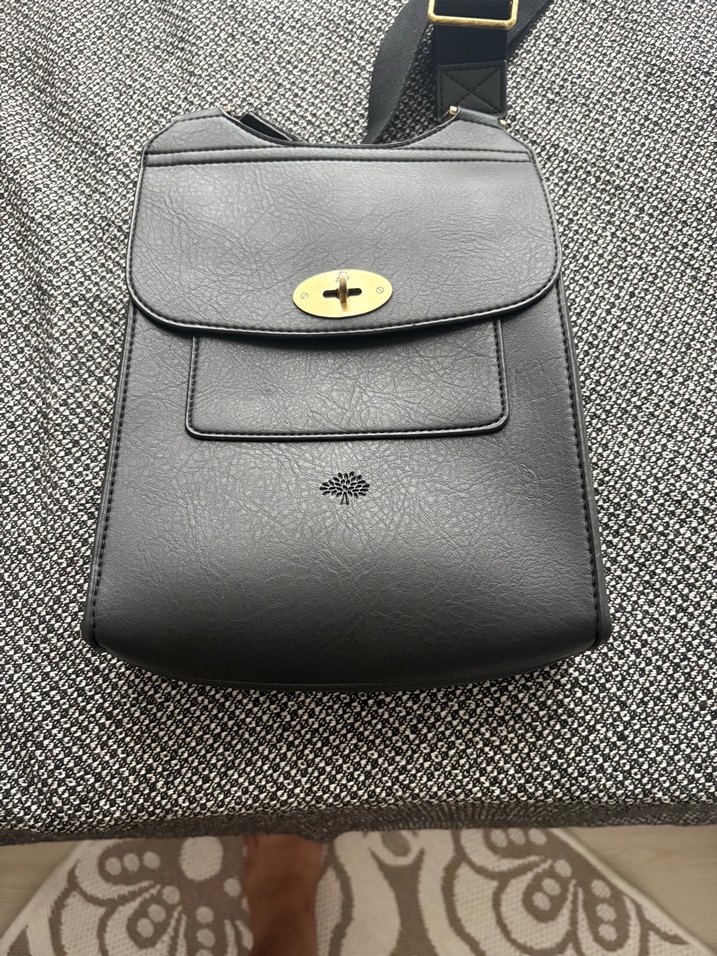 Gri Deri Kemerli Kadın Çanta - Görsel 3