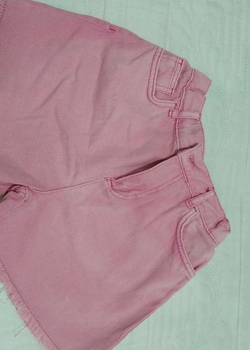 DeFacto Düğmeli Pembe Kız Çocuk Pamuk Şort