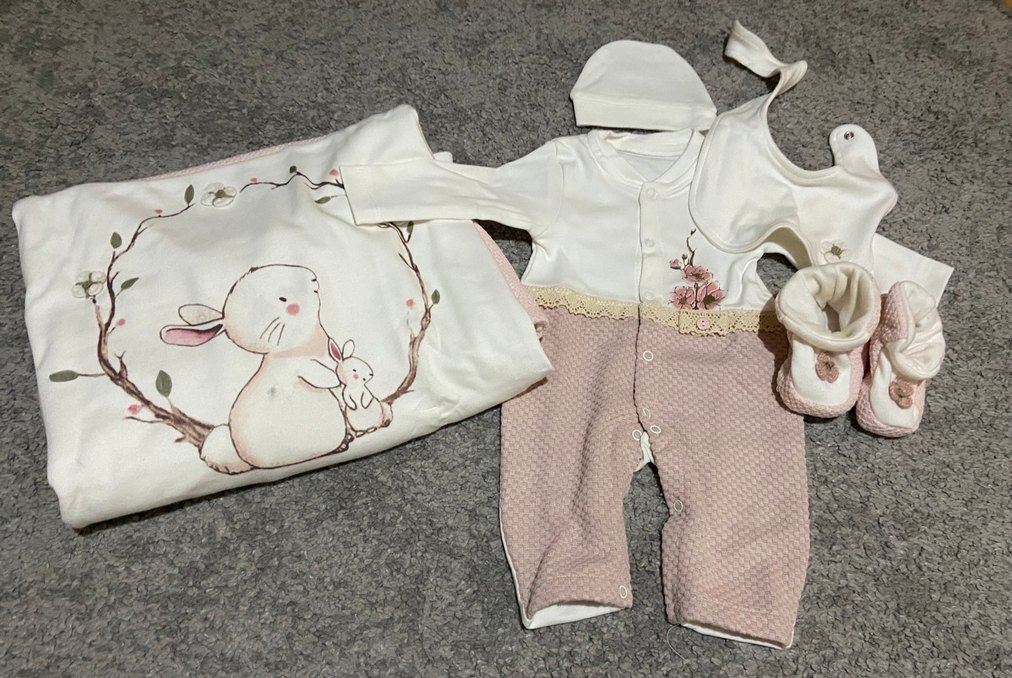 Bebek Kız Uzun Kollu Dantel Detaylı Takım - Görsel 2