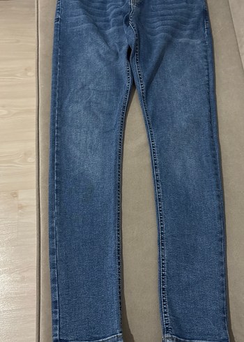 Kadın Lacivert Midi Denim Kot Pantolon - Görsel 3