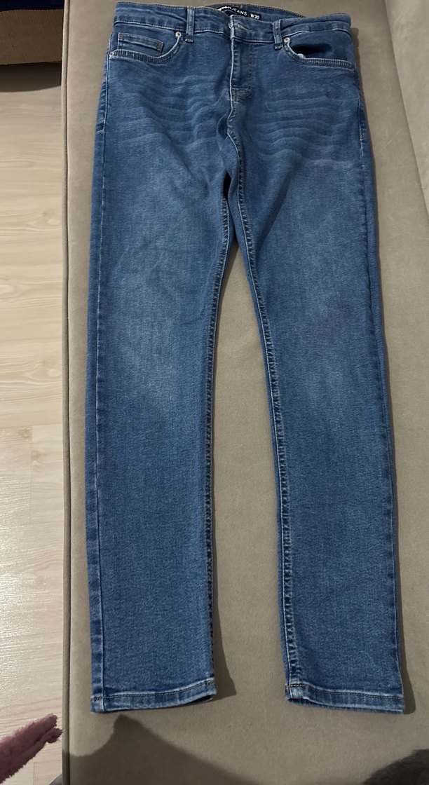 Kadın Lacivert Midi Denim Kot Pantolon - Görsel 3
