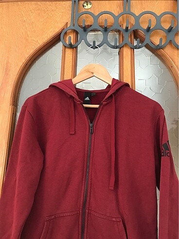 s Beden bordo Renk Adidas kapüşonlu