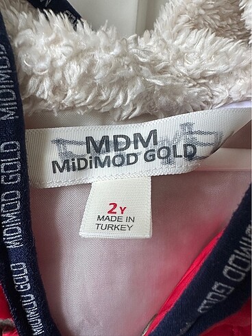 18-24 Ay Beden kırmızı Renk Peluş Mont