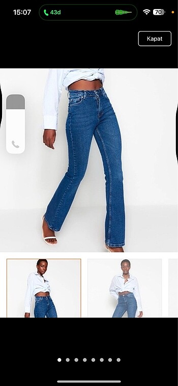 Milla flare kot jean