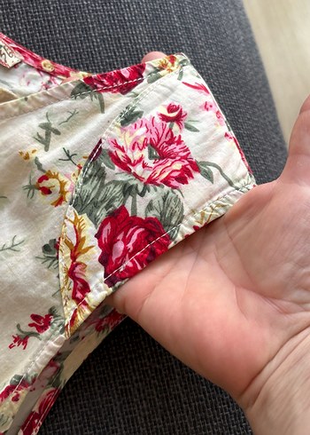 Çiçek Desenli Renkli elbise - Görsel 5