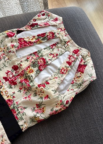 Çiçek Desenli Renkli elbise - Görsel 9