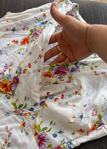 Çiçek Desenli askılı elbise - Görsel 3