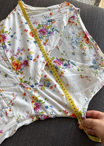 Çiçek Desenli askılı elbise - Görsel 8