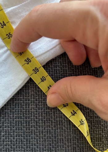 Düğmeli Beyaz Keten Midi Etek - Görsel 5