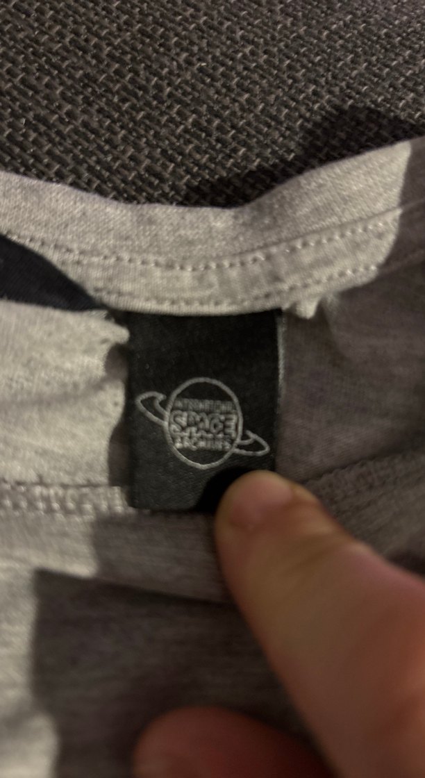 NASA Baskılı Gri Tişört - Görsel 2