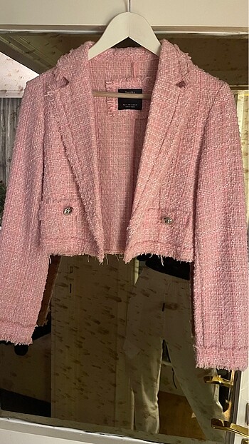Tüvit Pembe Bershka Ceket
