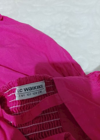 Kız Çocuk Pembe Fırfırlı Kolsuz Elbise - Görsel 6