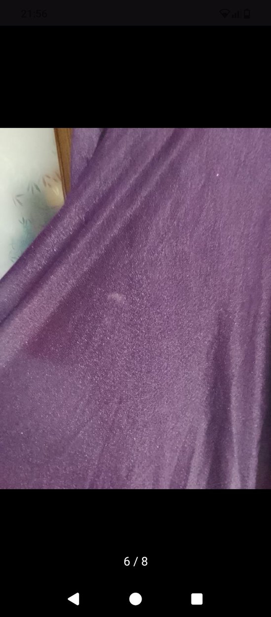 Uzun Mor Kadın Abiye Elbise - Görsel 5