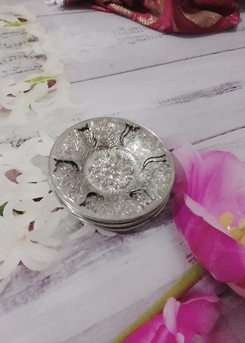 gümüş bakır bardak altlık - Görsel 6