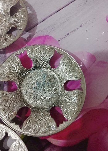 gümüş bakır bardak altlık - Görsel 3