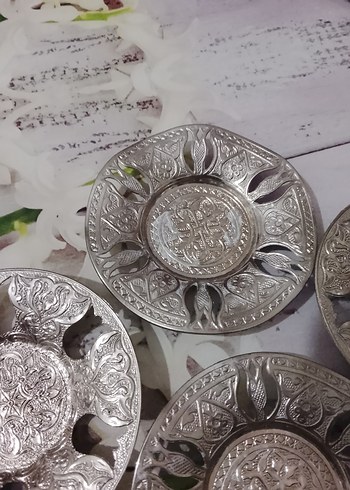 gümüş bakır bardak altlık - Görsel 4