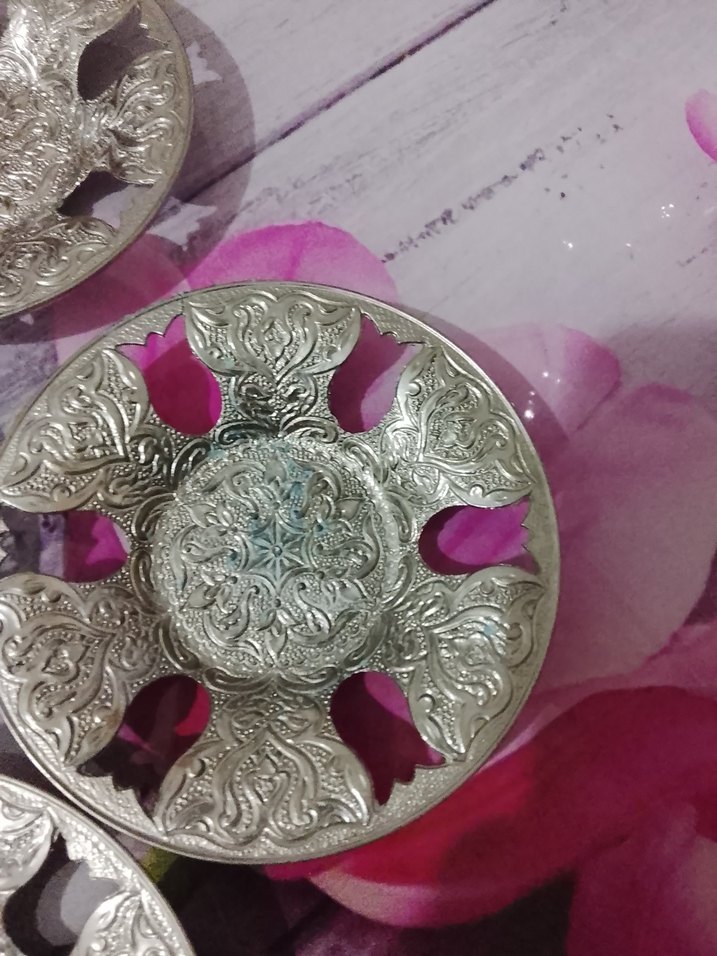 gümüş bakır bardak altlık - Görsel 3