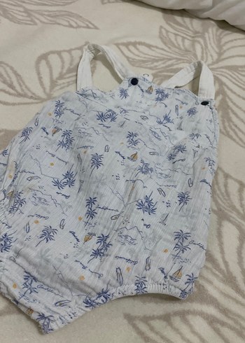 Erkek Bebek Pamuklu Askılı Tulum - Görsel 7